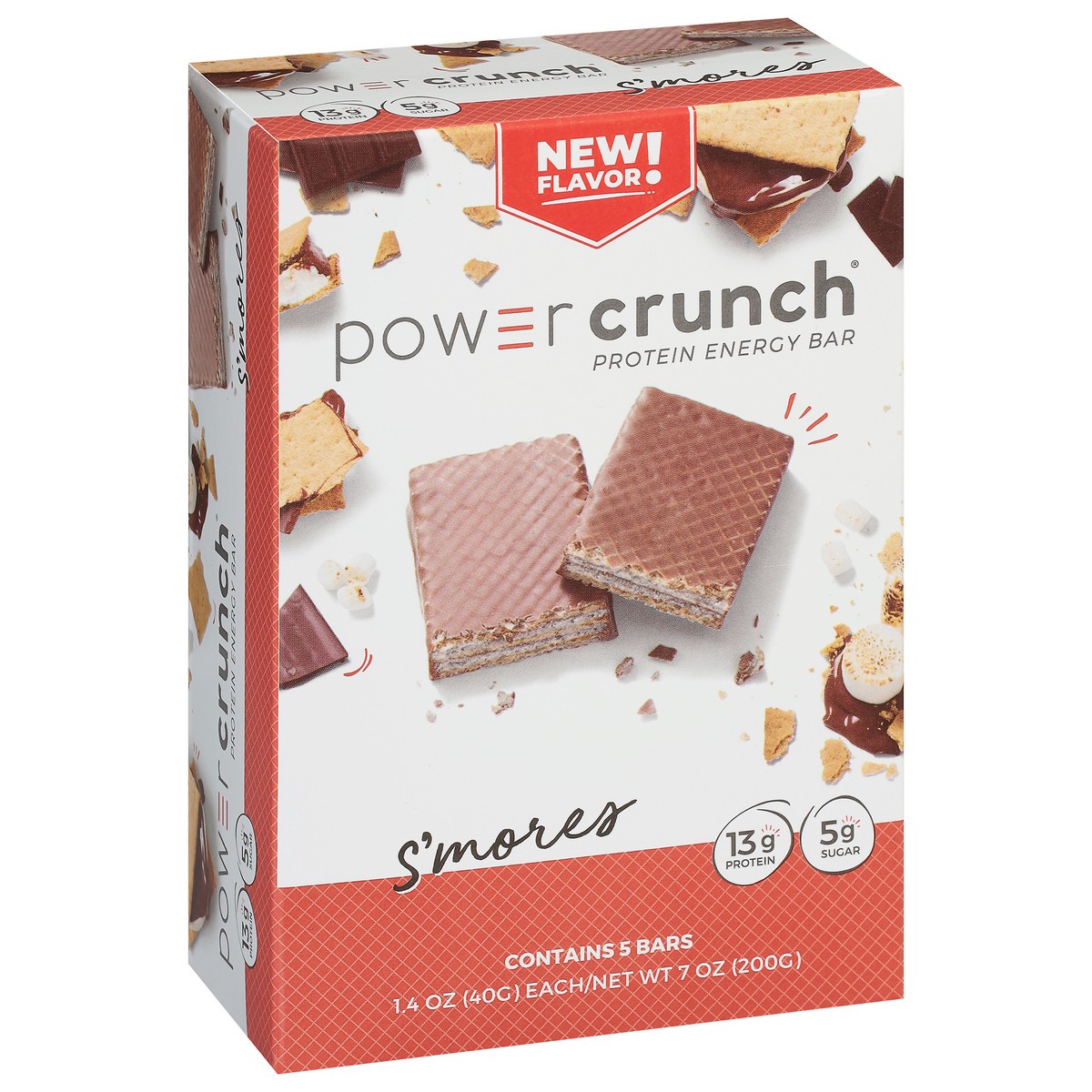 slide 9 of 9, Power Crunch S'mores Protein Energy Bar 5 ct, 5 ct