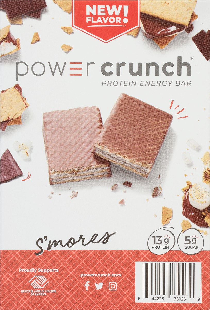 slide 6 of 9, Power Crunch S'mores Protein Energy Bar 5 ct, 5 ct