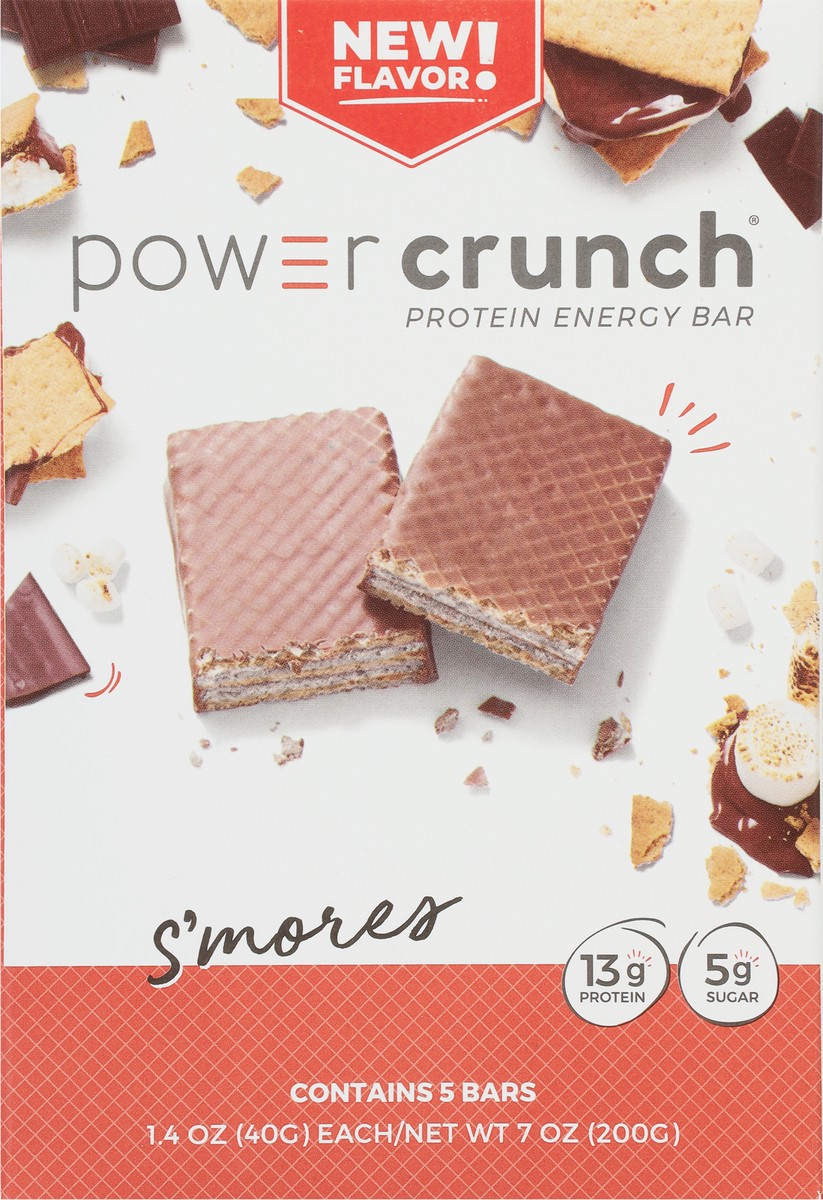 slide 2 of 9, Power Crunch S'mores Protein Energy Bar 5 ct, 5 ct