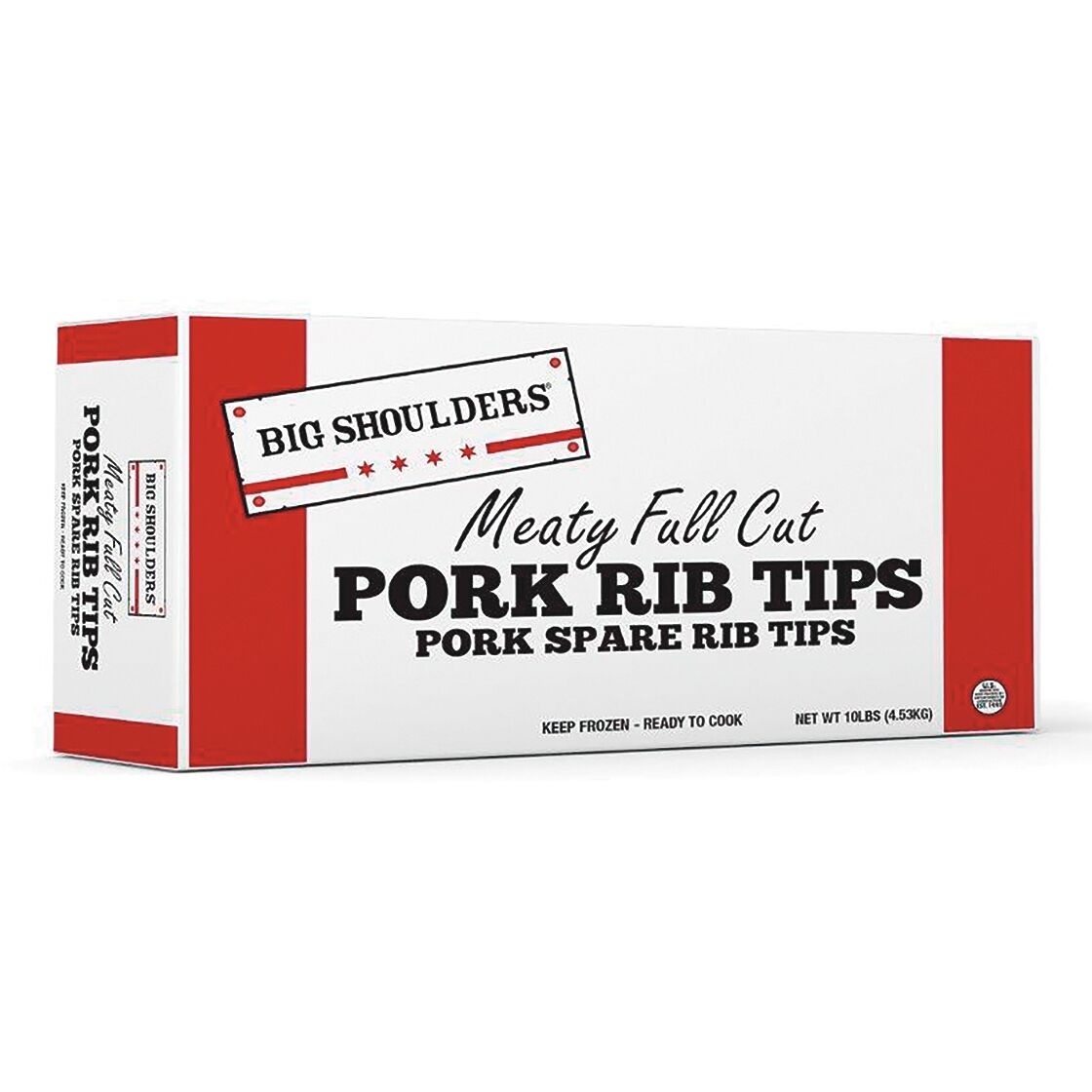 slide 1 of 1, Big Shoulders Smokehouse Pork Spare Rib Tips, 160 oz