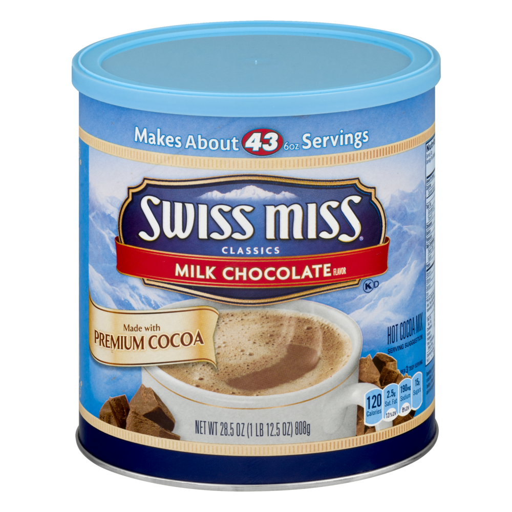 slide 1 of 1, Swiss Miss Milk Chocolate Hot Cocoa Mix, 28.5 oz