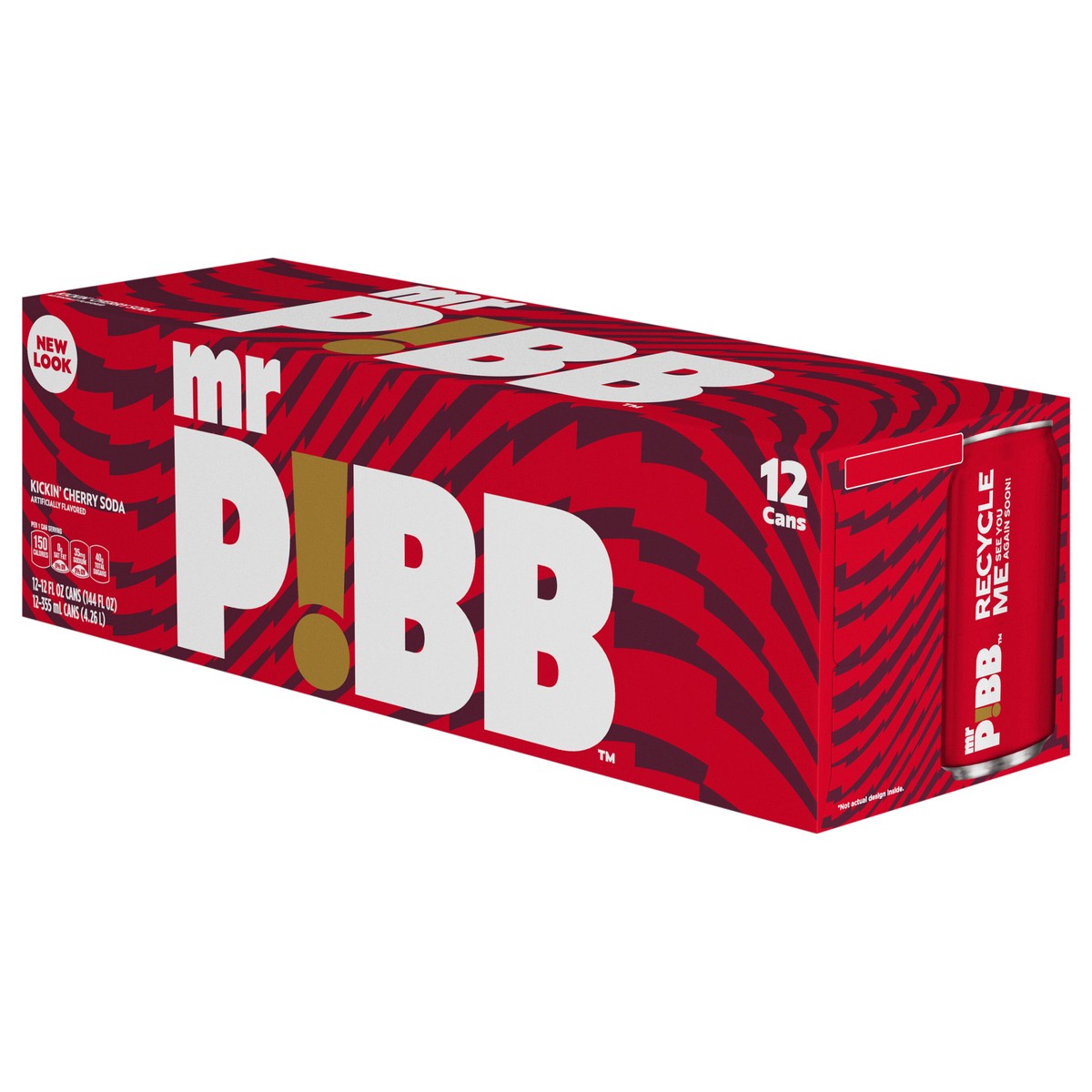 slide 2 of 3, Pibb Mr. Pibb Fridge Pack Cans, 12 fl oz, 12 Pack, 144 oz