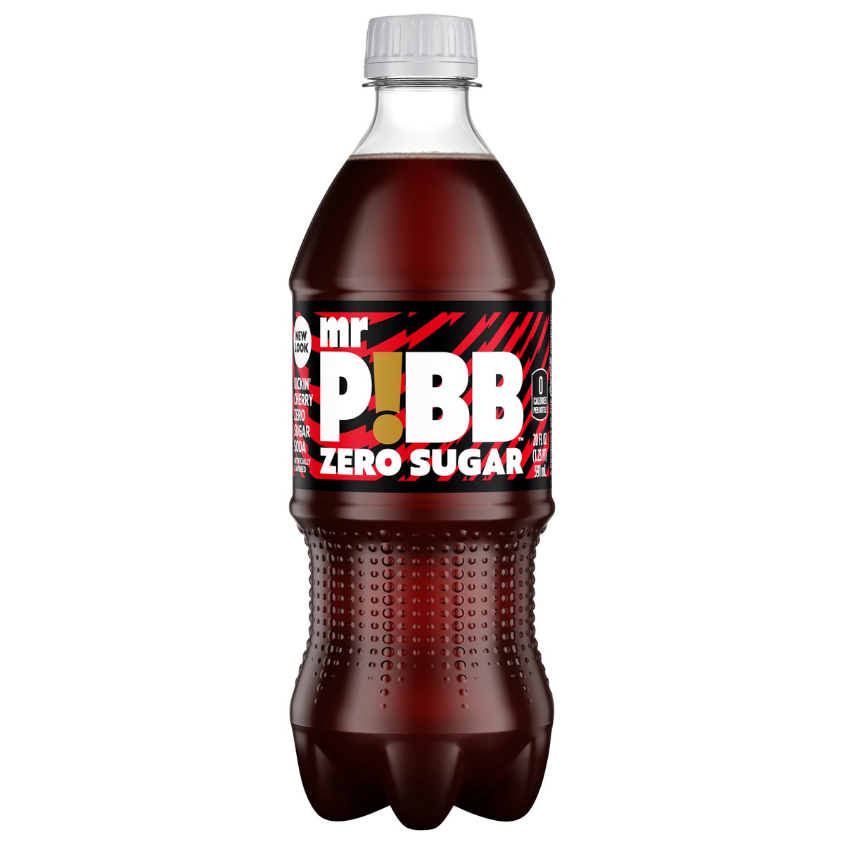 slide 2 of 2, Mr Pibb Zero, 20 oz
