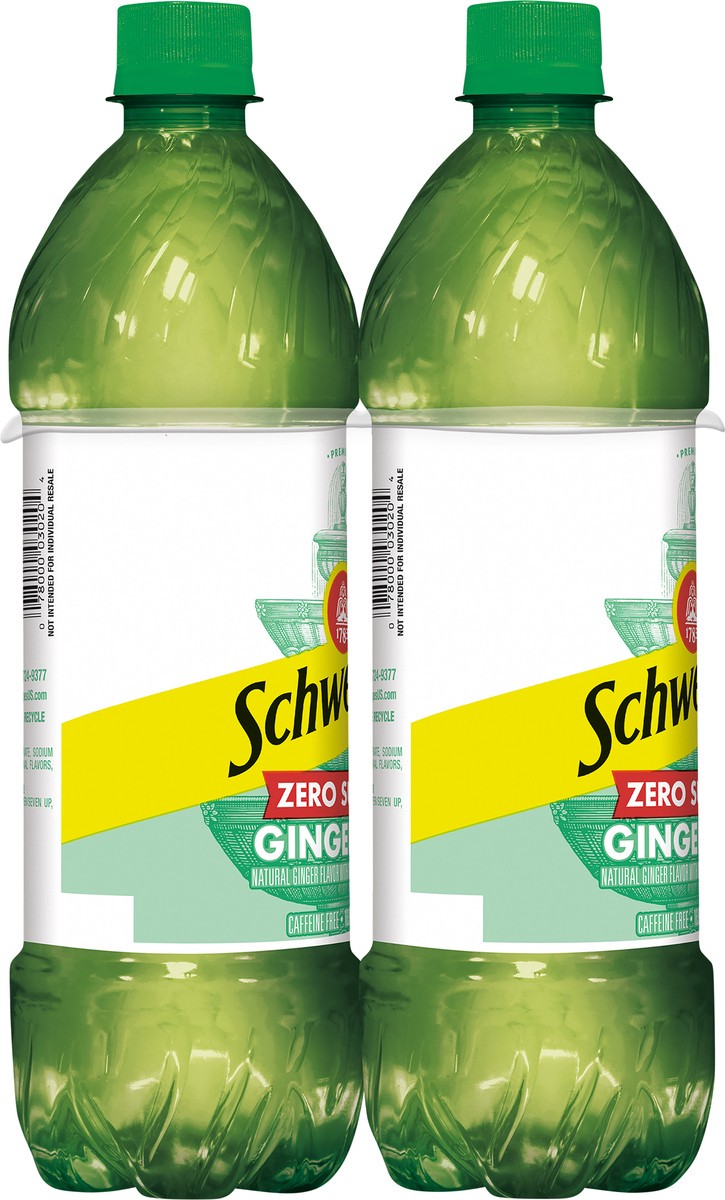 slide 6 of 7, Schweppes 6 Pack Zero Sugar Ginger Ale 16.9 fl oz Bottle 6 ea Case, 6 ct