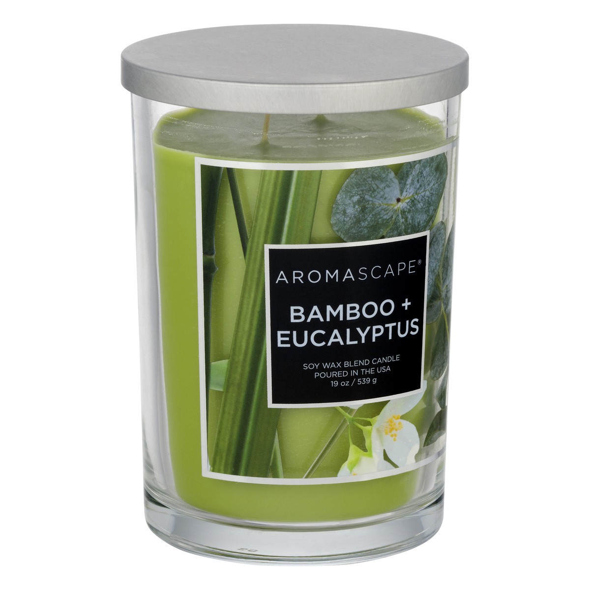 slide 2 of 9, Aromascape Bamboo + Eucalyptus Candle 1 ea, 1 ct