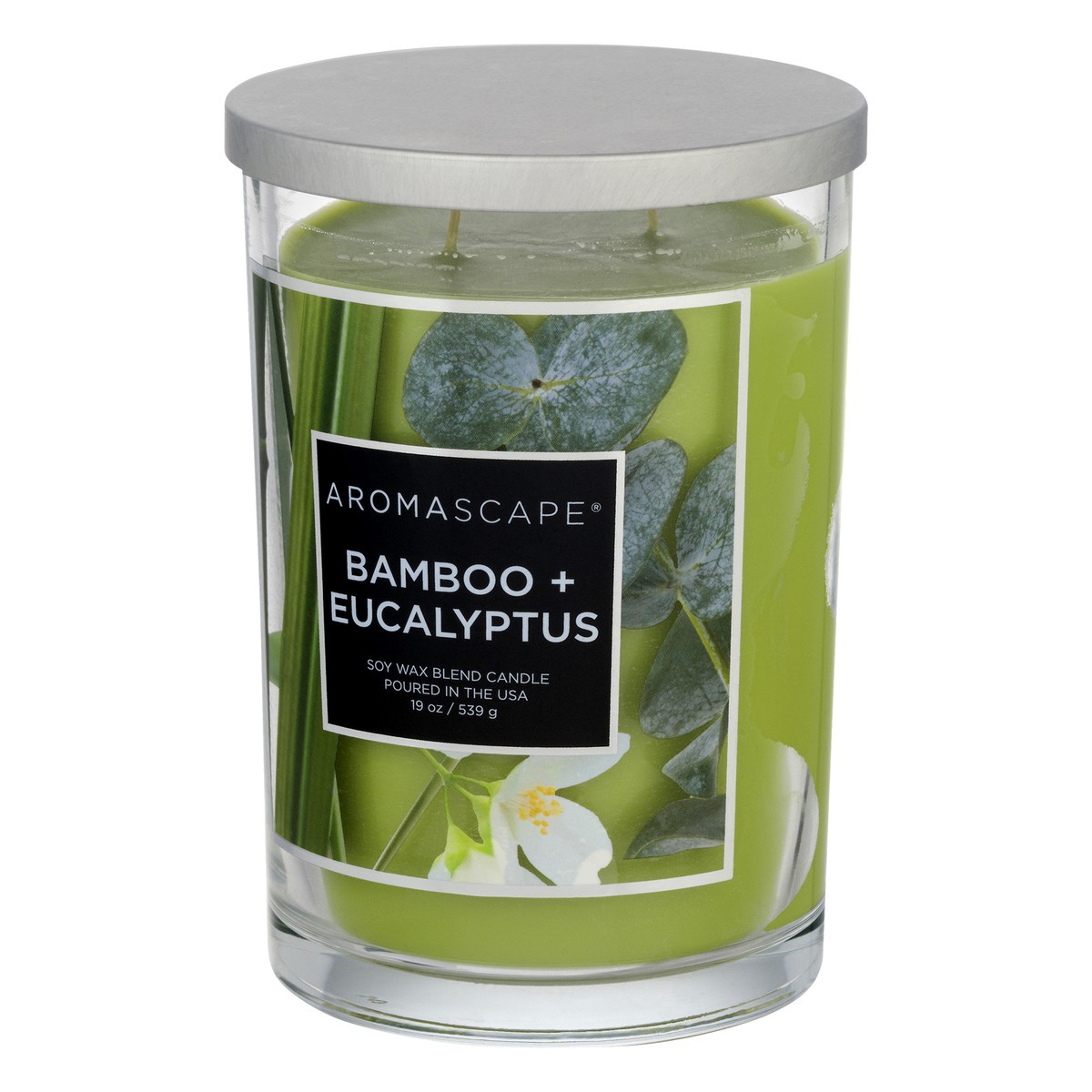 slide 3 of 9, Aromascape Bamboo + Eucalyptus Candle 1 ea, 1 ct