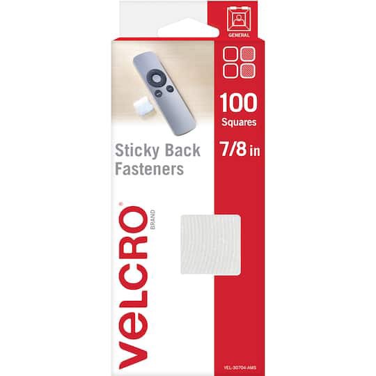 slide 1 of 7, Velcro Brand Square Sticky Back Fasteners, 7/8 in