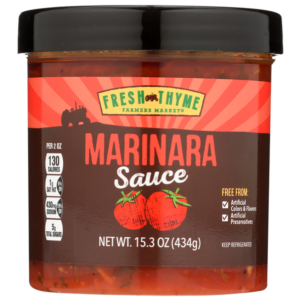 slide 1 of 1, La Pasta Fresh Thyme Farmers Market Marinara Sauce, 15.3 oz