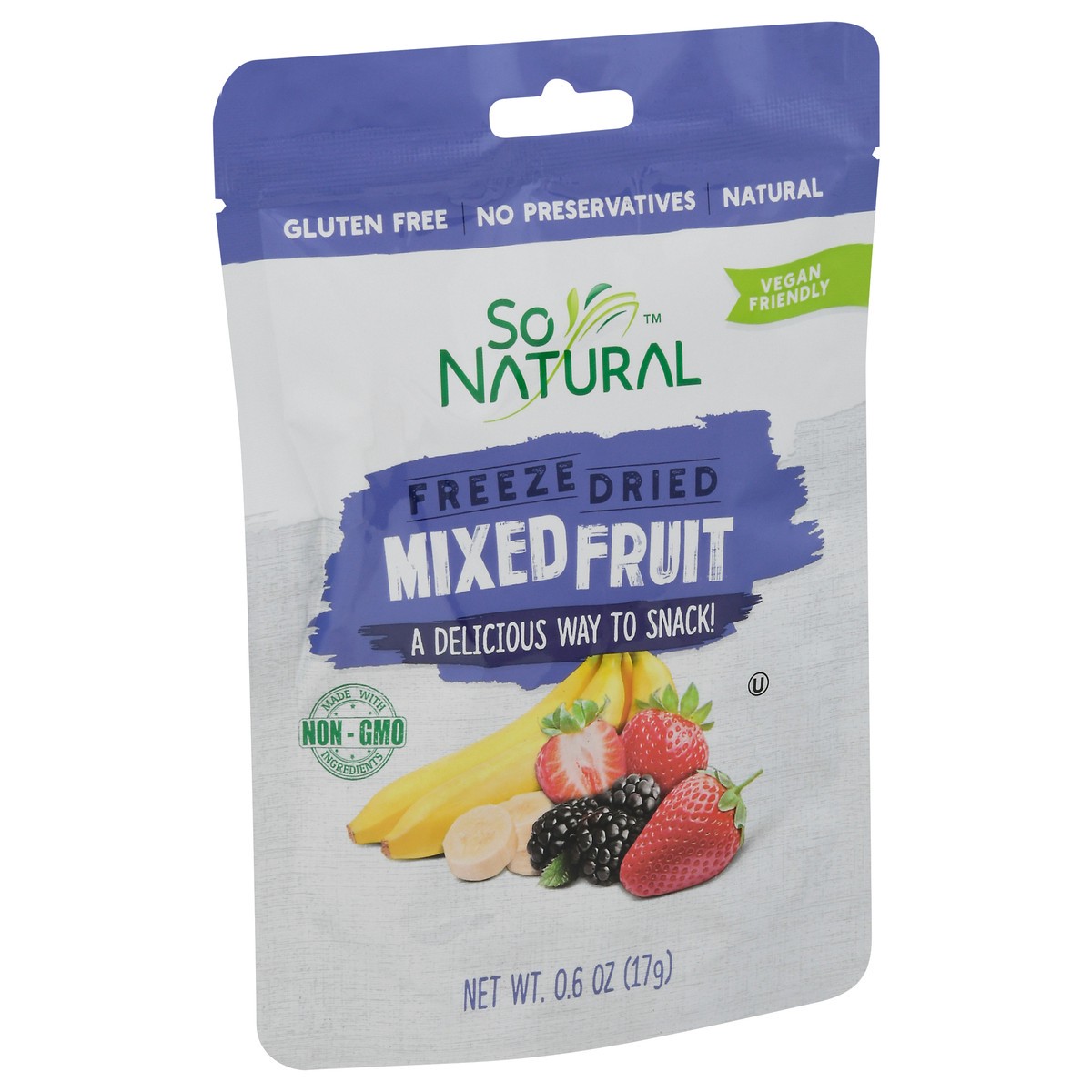 slide 9 of 9, SoNatural Freeze Dried Mixed Fruit 0.6 oz, 0.6 oz