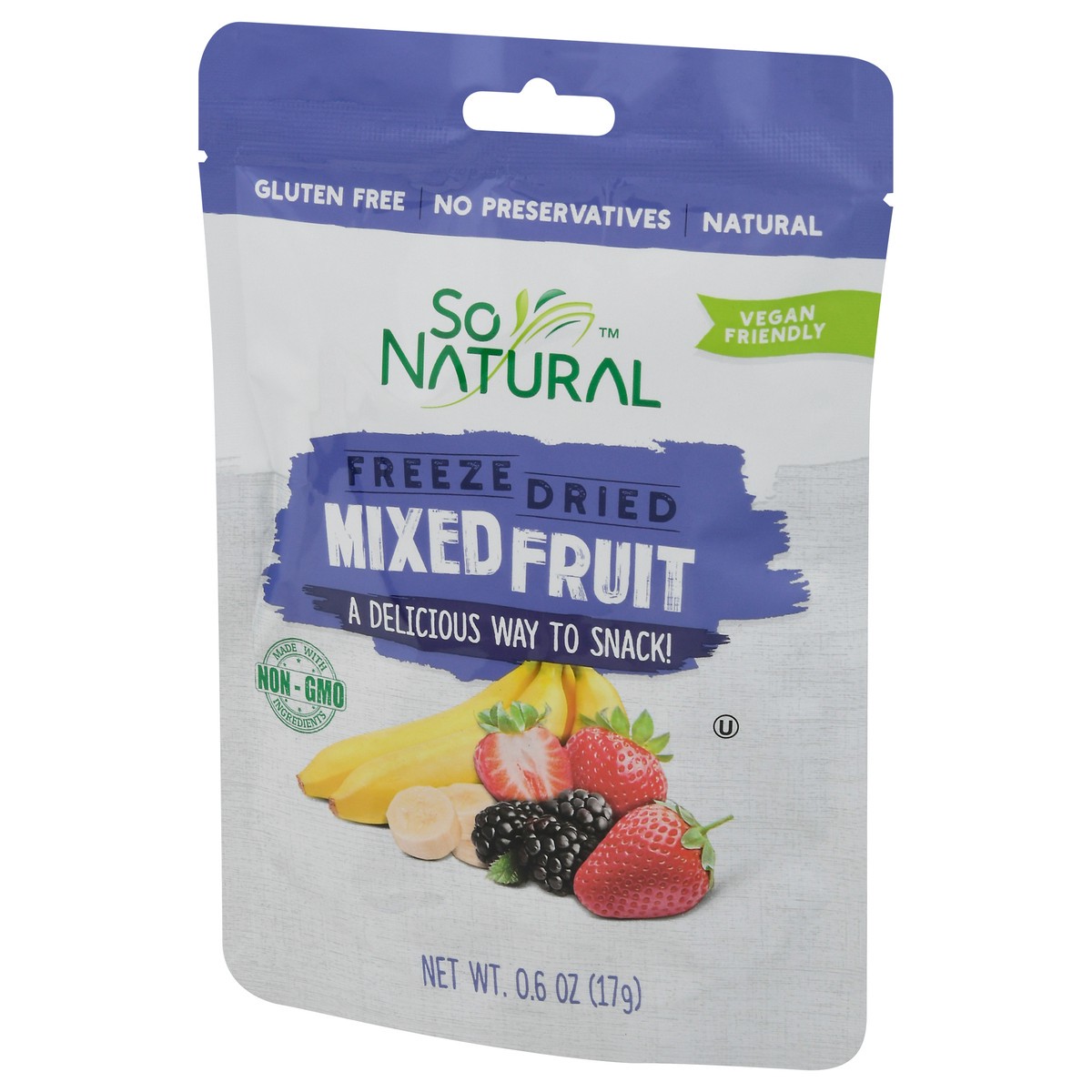 slide 2 of 9, SoNatural Freeze Dried Mixed Fruit 0.6 oz, 0.6 oz