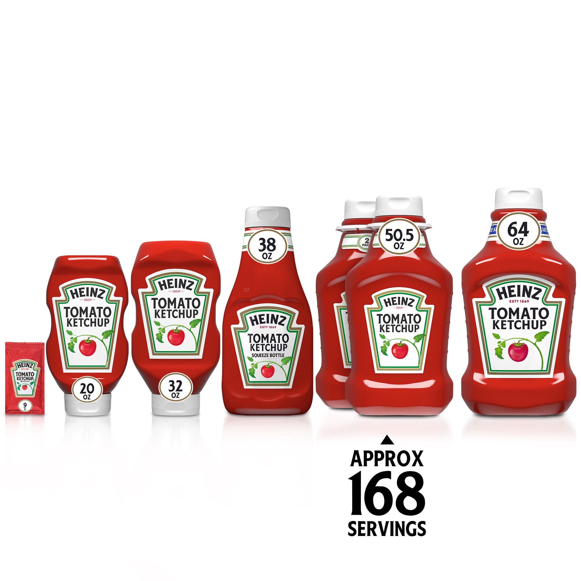 slide 3 of 5, Heinz Tomato Ketchup Pack Bottles, 2 ct; 50.5 oz
