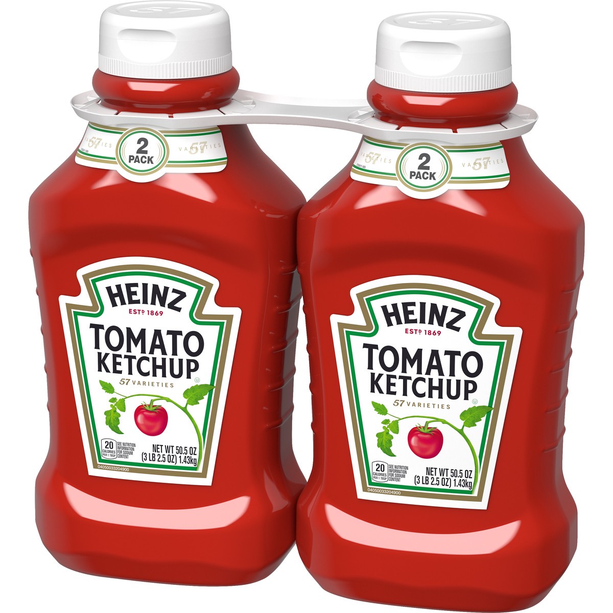 slide 4 of 9, Heinz Tomato Ketchup, 2 ct Pack, 50.5 oz Bottles, 2 ct