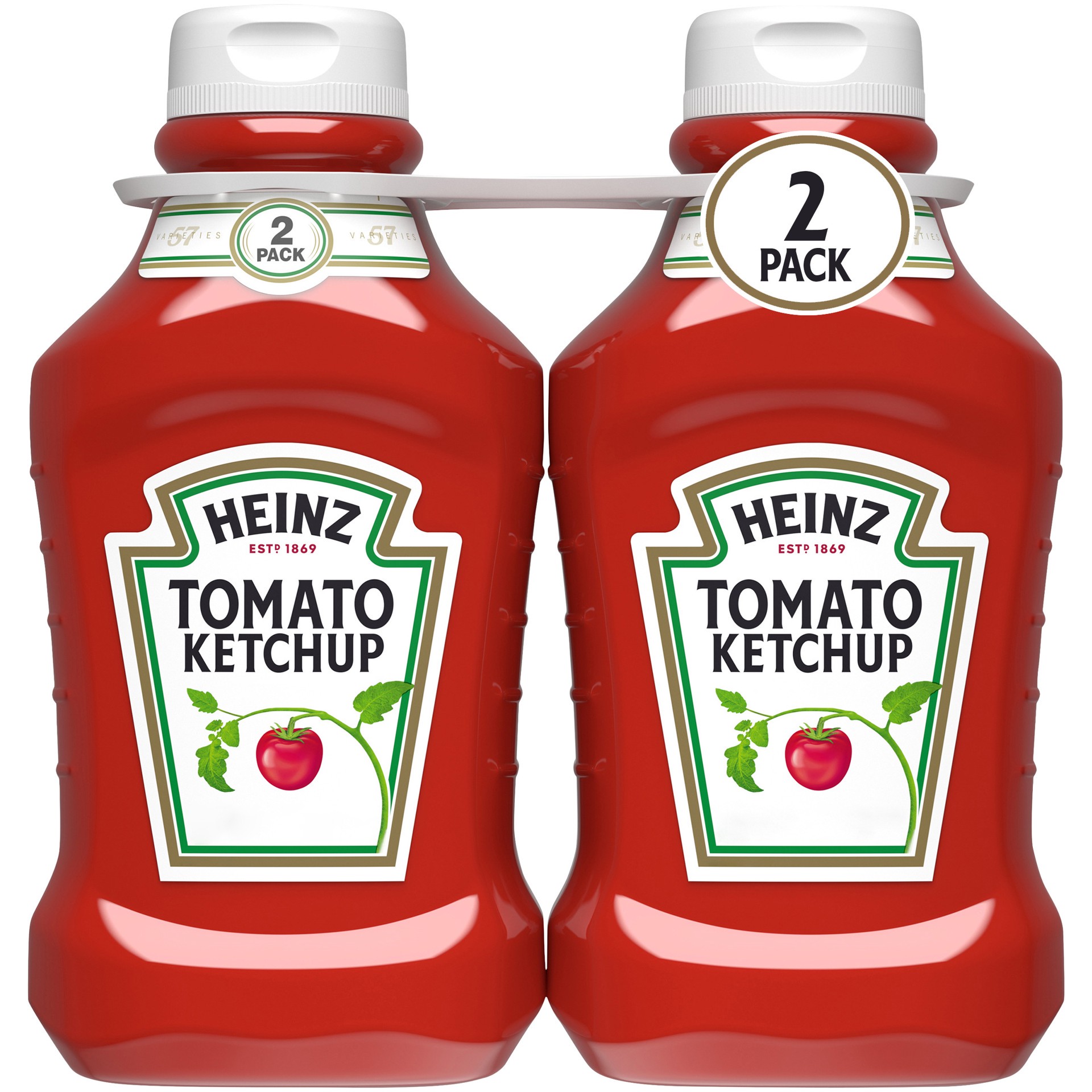 slide 1 of 9, Heinz Tomato Ketchup, 2 ct Pack, 50.5 oz Bottles, 2 ct