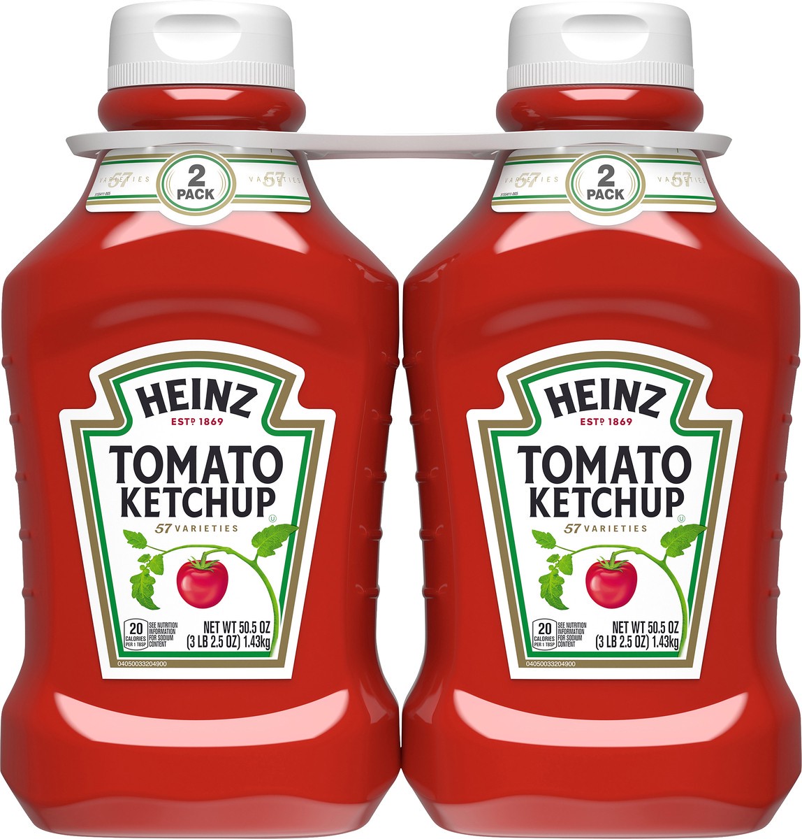slide 1 of 9, Heinz Tomato Ketchup, 2 ct - 50.5 oz Bottles, 101 oz