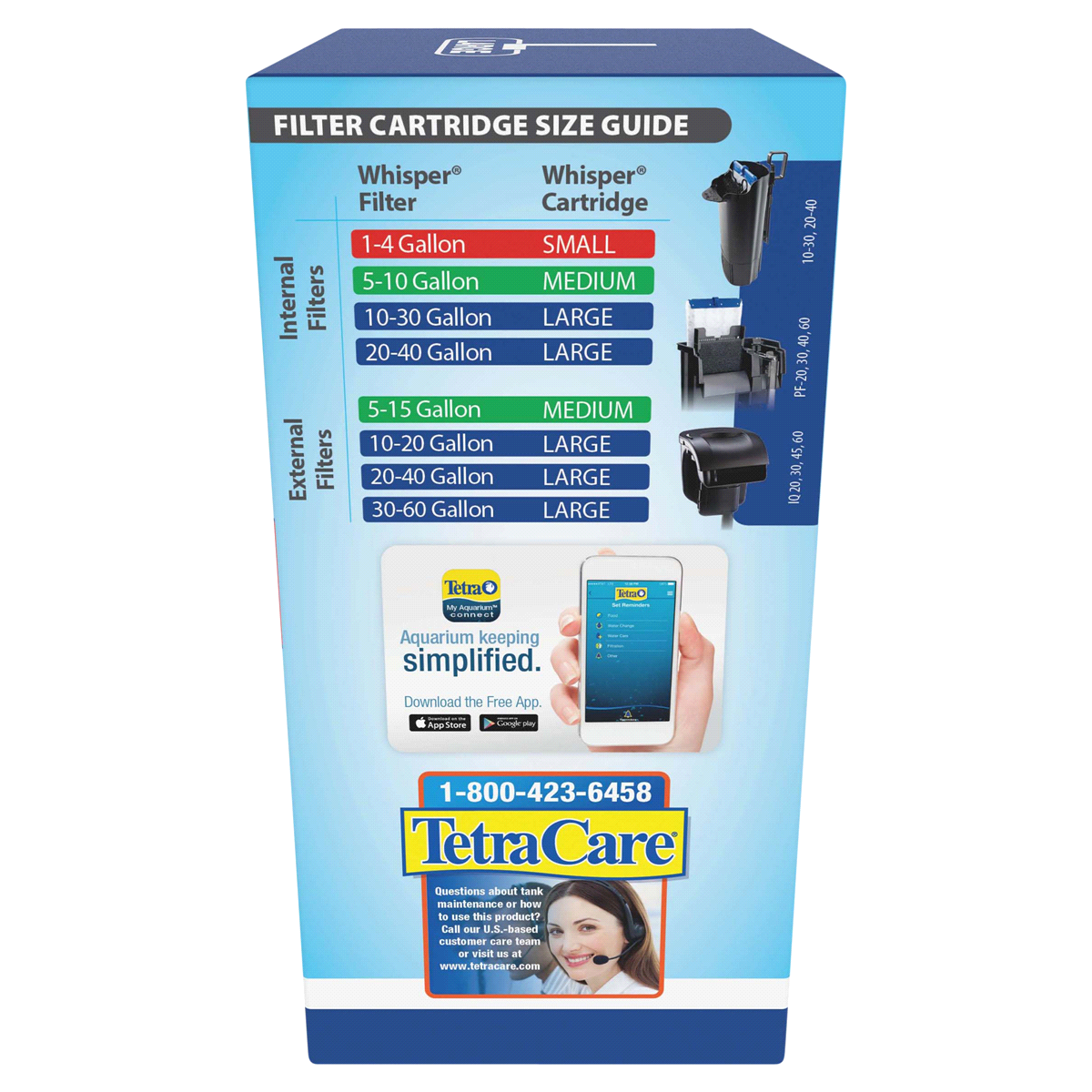 slide 7 of 13, Tetra Whisper Bio-Bag Disposable Filter Cartridge 3 Count, For Aquariums, Large, 0.40 lb