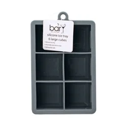 Kolorae Bary3 Grey Silicone Ice Tray 6 Large Cubes