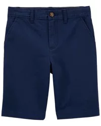 Carter's Kid Blue Flat-Front Shorts, Size 8