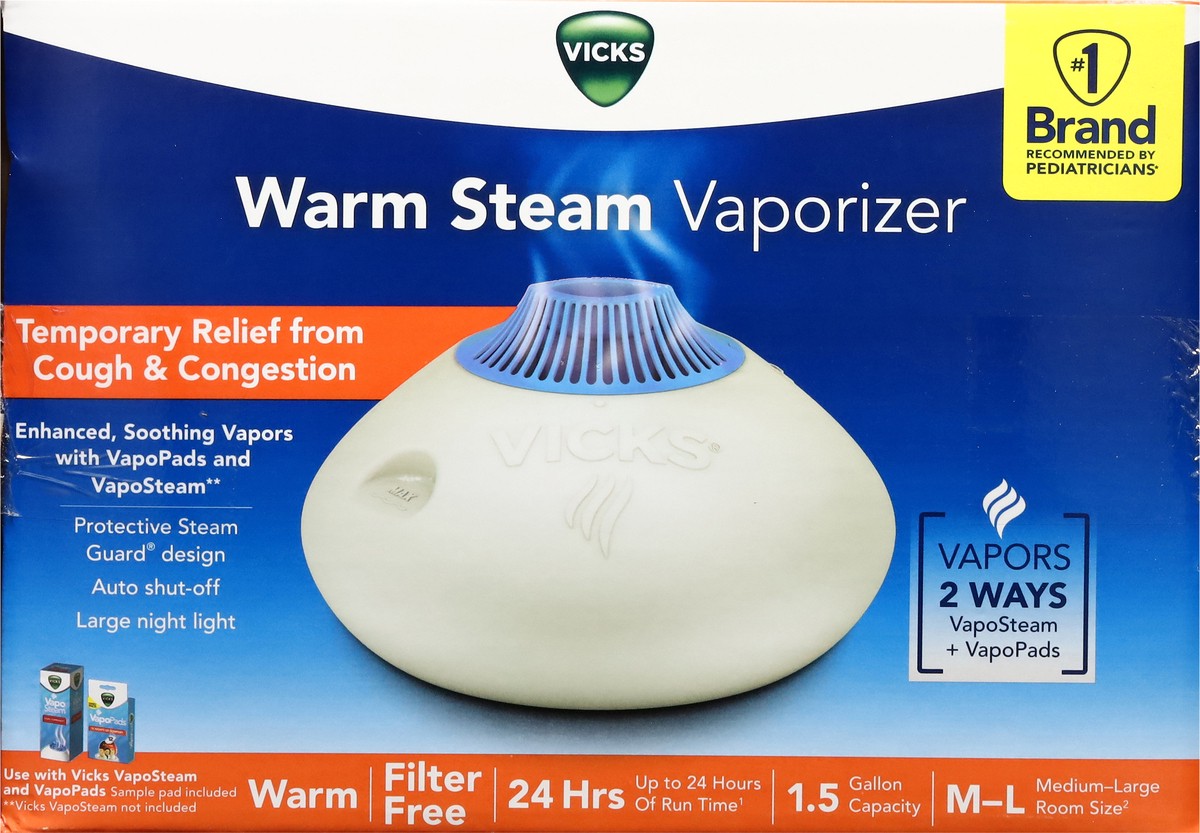 slide 5 of 14, Vicks Warm Steam Vaporizer Medium-Large Room Size 1 ea, 1 ct