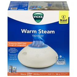 Vicks Warm Steam Vaporizer Medium-Large Room Size 1 ea