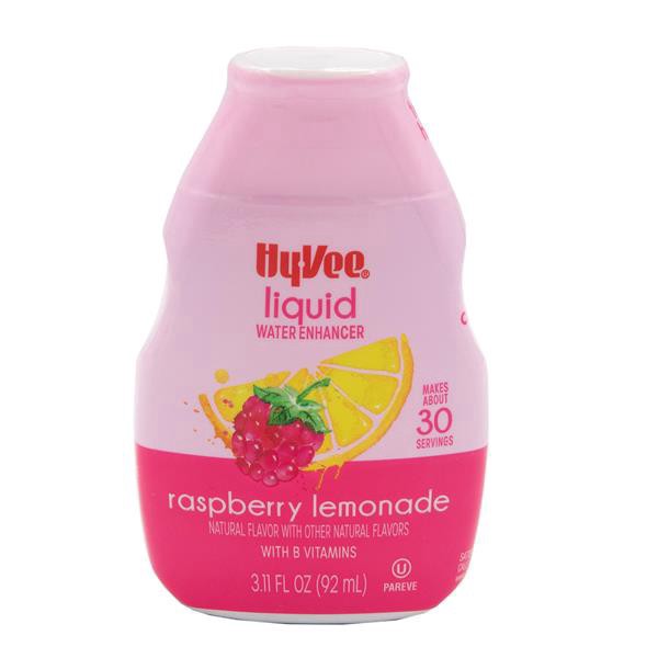 slide 1 of 1, Hy-Vee Liquid Water Enhancer, Raspberry Lemonade, 3.11 fl oz