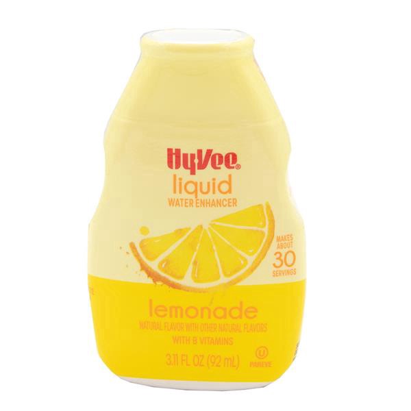 slide 1 of 1, Hy-Vee Liquid Water Enhancer, Lemonade, 3.11 fl oz