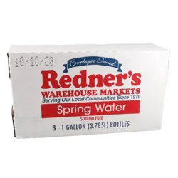 Redner's Spring Water - 3 gal