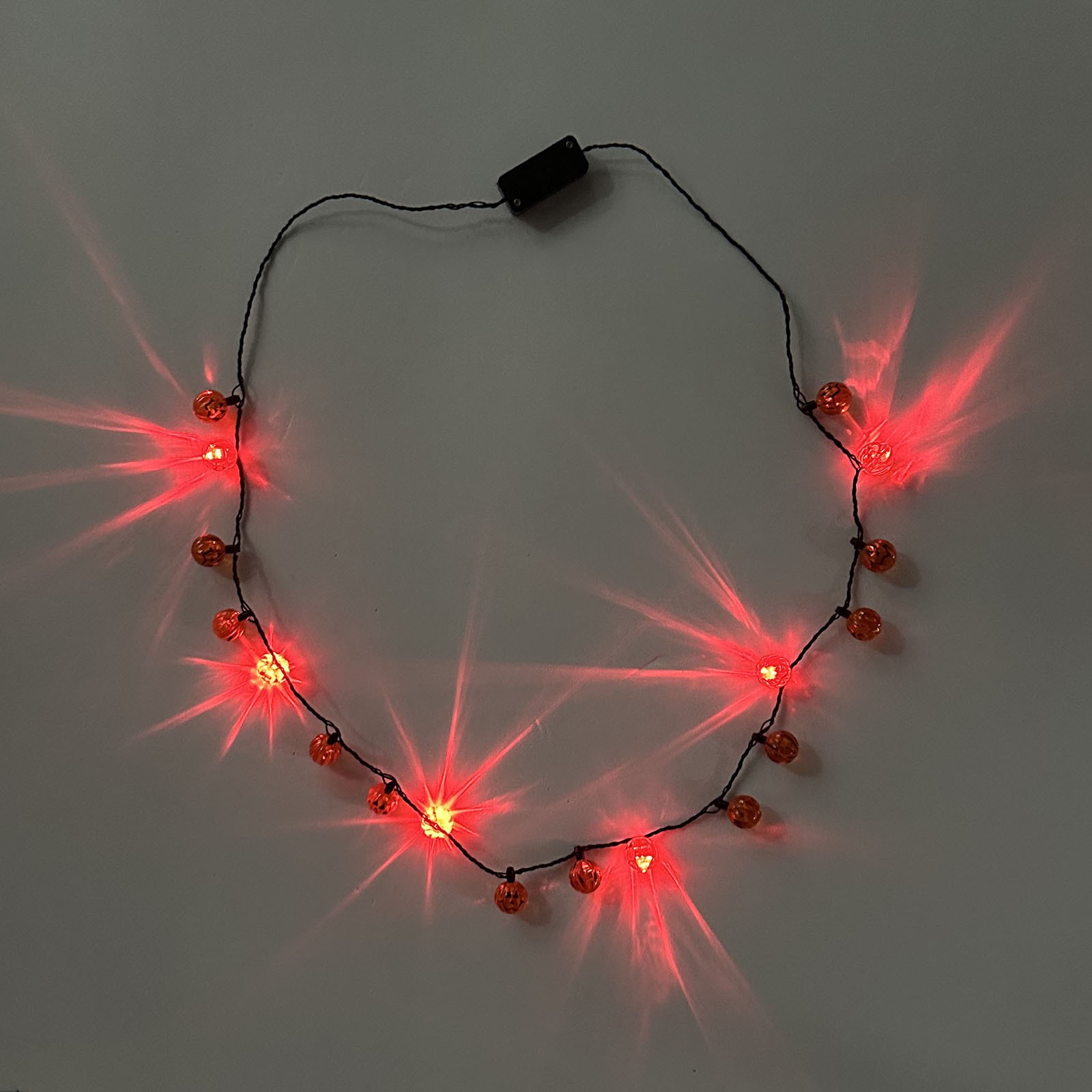 slide 3 of 4, Jack-O'-Lantern Pumpkin Light Up Necklace By Celebrate It, 1 ct