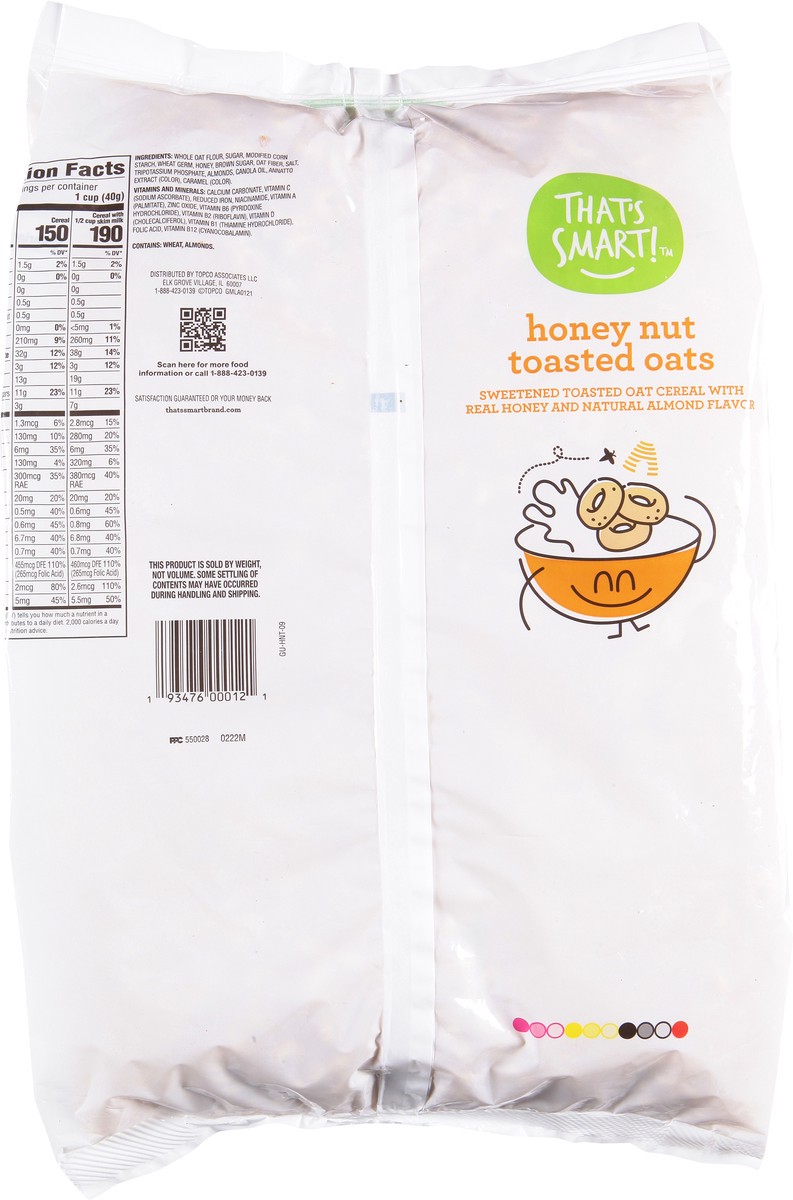 slide 14 of 16, That's Smart! Honey Nut Toasted Oats Cereal 28 oz, 28 oz