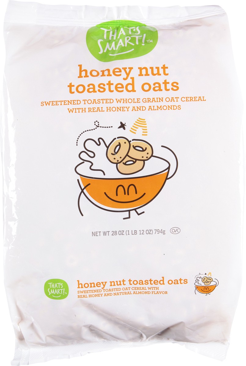 slide 7 of 16, That's Smart! Honey Nut Toasted Oats Cereal 28 oz, 28 oz