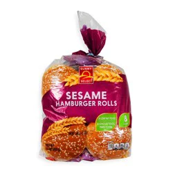 Sunny Select, Hamburger Buns, Sesame