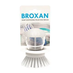 Broxan Soap Dispensing Palm Dish Brush