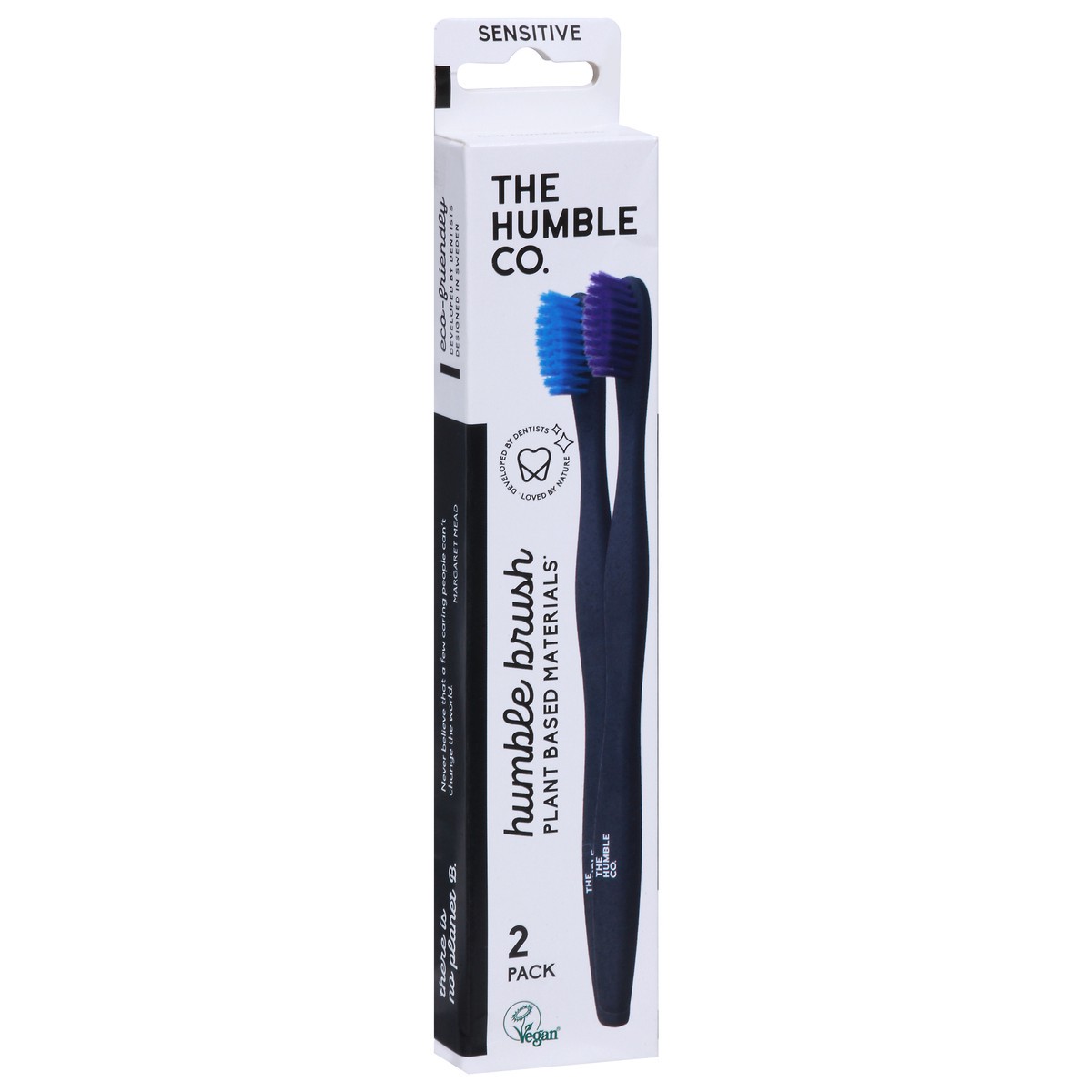 slide 5 of 9, The Humble Co. 2 Pack Sensitive Toothbrush 2 ea, 1 ct