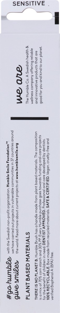 slide 8 of 9, The Humble Co. 2 Pack Sensitive Toothbrush 2 ea, 1 ct