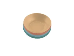 ROOM & RETREAT RR PLASTIC DINNER BOWL 4PK MULTI COLOR