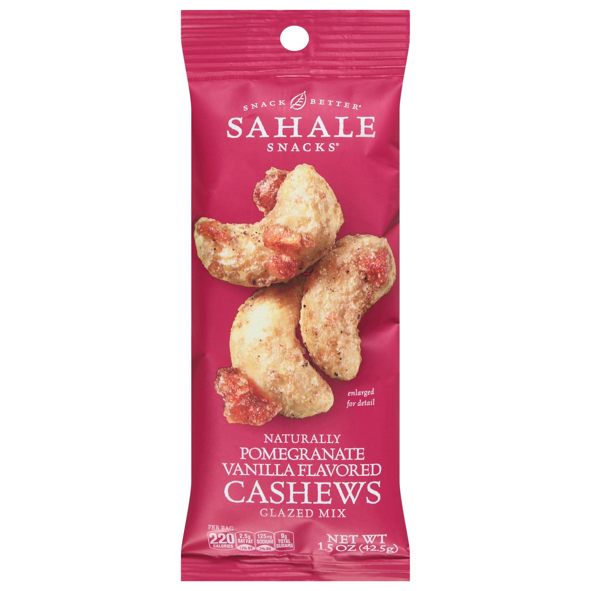 slide 1 of 7, Sahale Snacks Pomegranate Vanilla Flavored Cashews Glazed Mix 1.5 oz, 1.5 oz