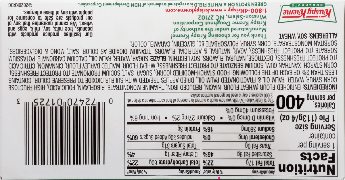 slide 4 of 13, Krispy Kreme Glazed Apple Pie Doughnuts 4 oz, 4 oz