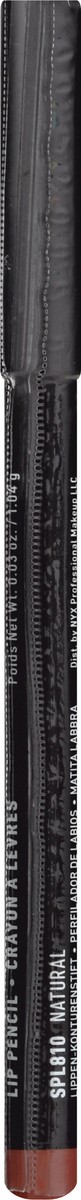 slide 2 of 9, NYX Professional Makeup Natural SPL810 Lip Pencil 0.03 oz, 0.03 oz