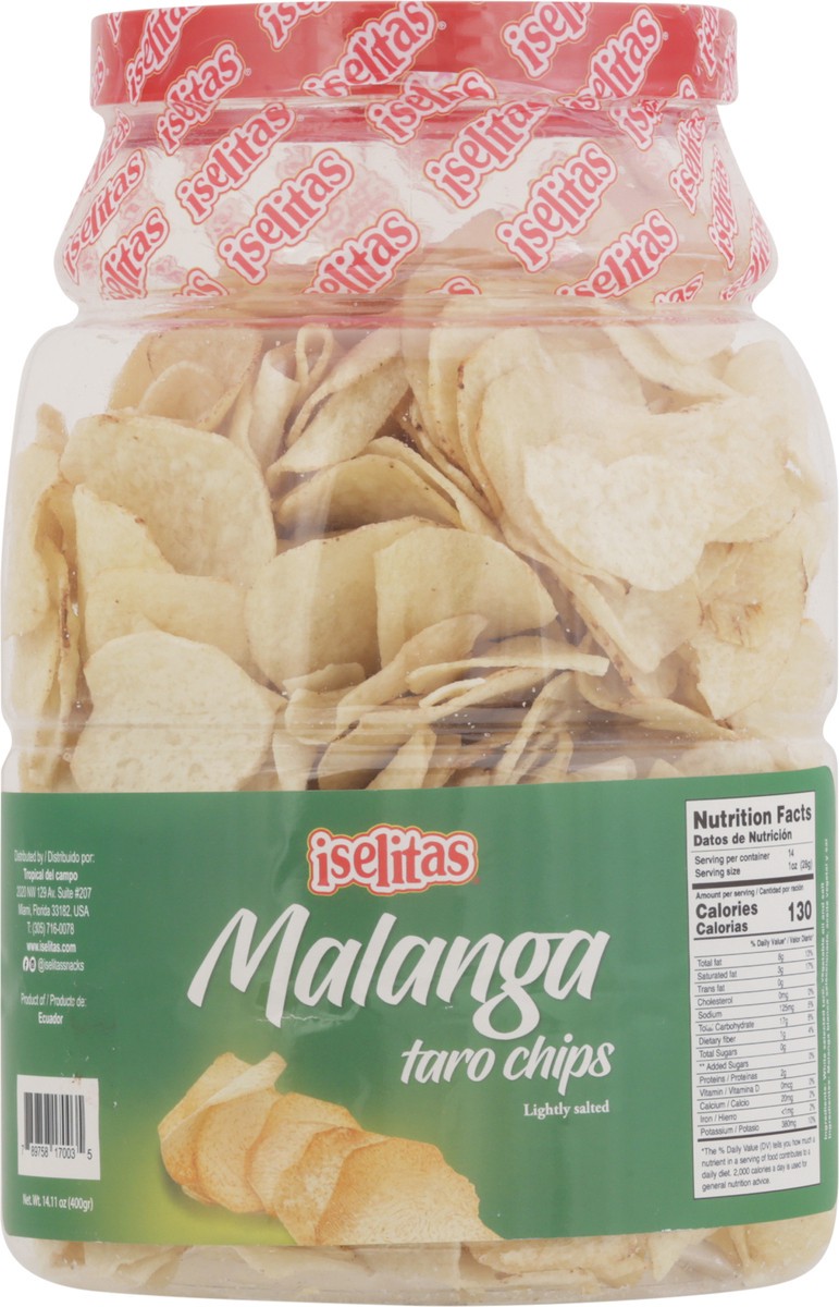 slide 10 of 13, Iselitas Lightly Salted Malanga Taro Chips 14.11 oz, 14.11 oz