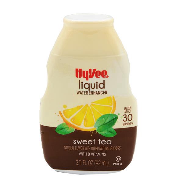 slide 1 of 1, Hy-Vee Liquid Water Enhancer, Sweet Tea, 3.11 fl oz