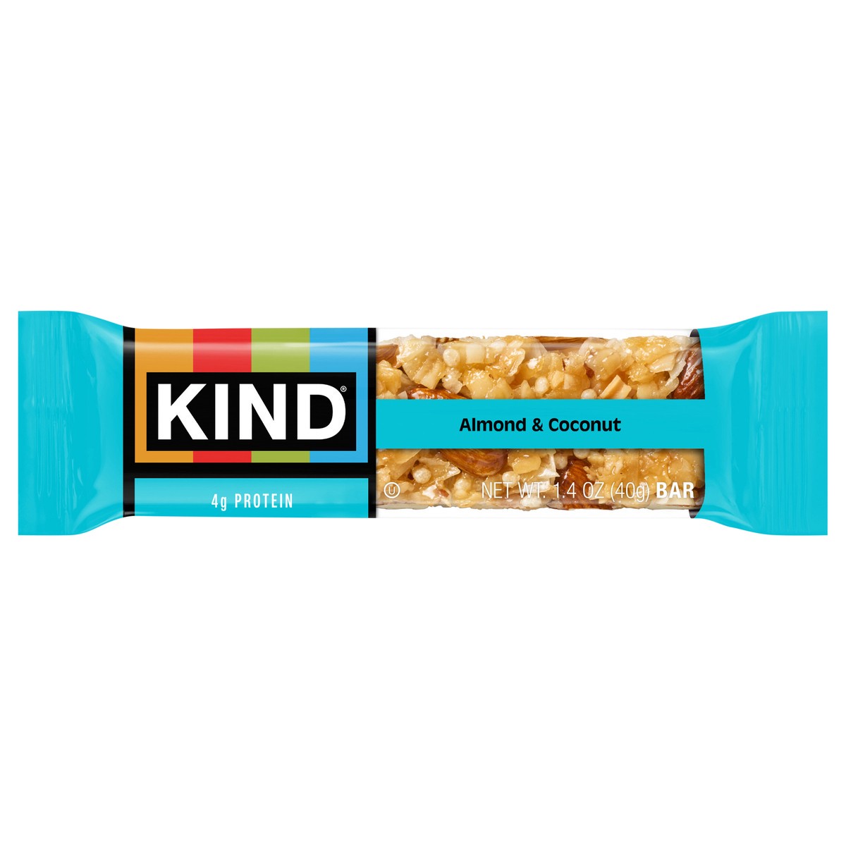 slide 1 of 9, KIND Almond & Coconut Bars, Low Glycemic Index, Gluten Free Bars, 1.4 Oz Bars 1 Count, 1.4 oz