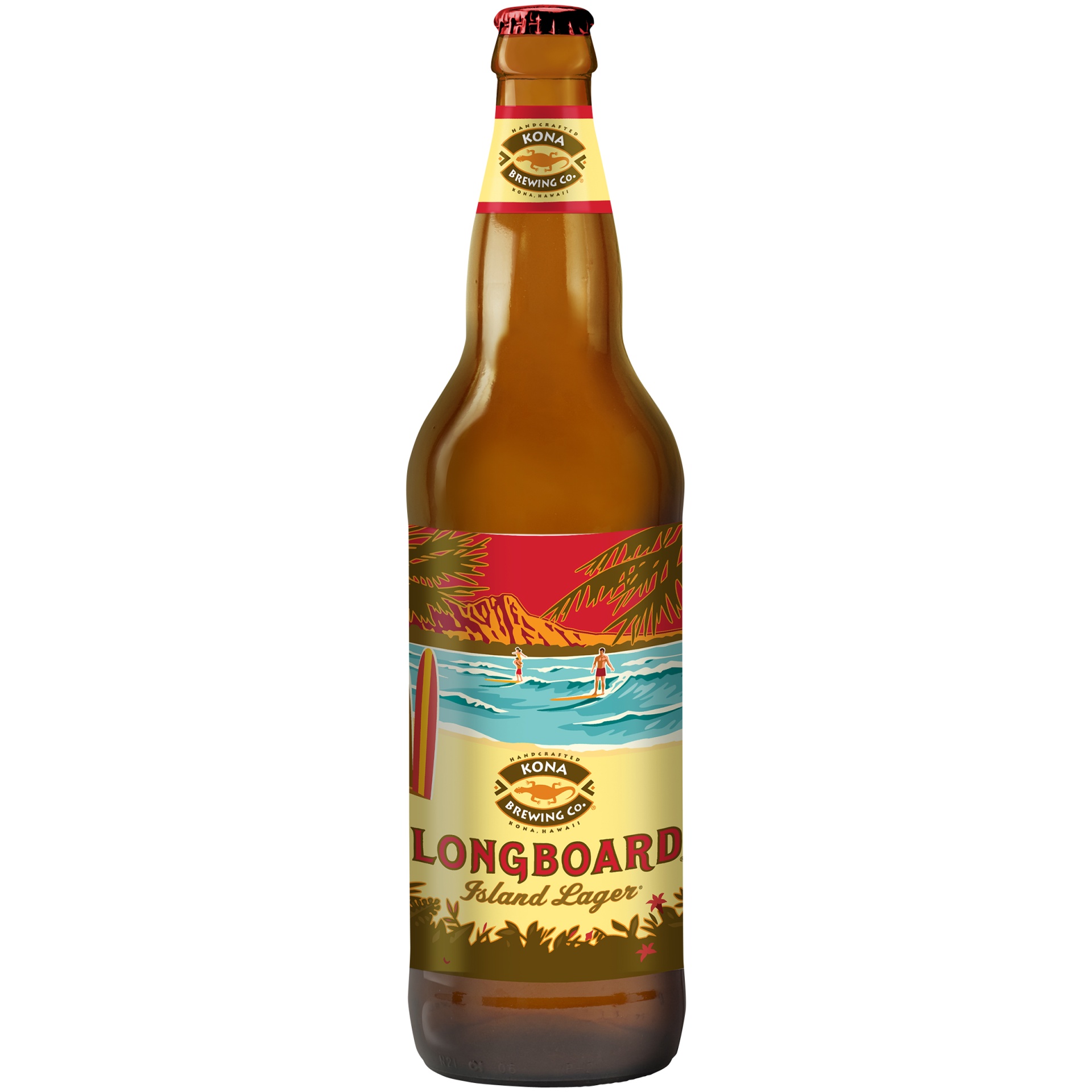 slide 1 of 4, Kona Brewing Co. Longboard Island Lager, 22 oz