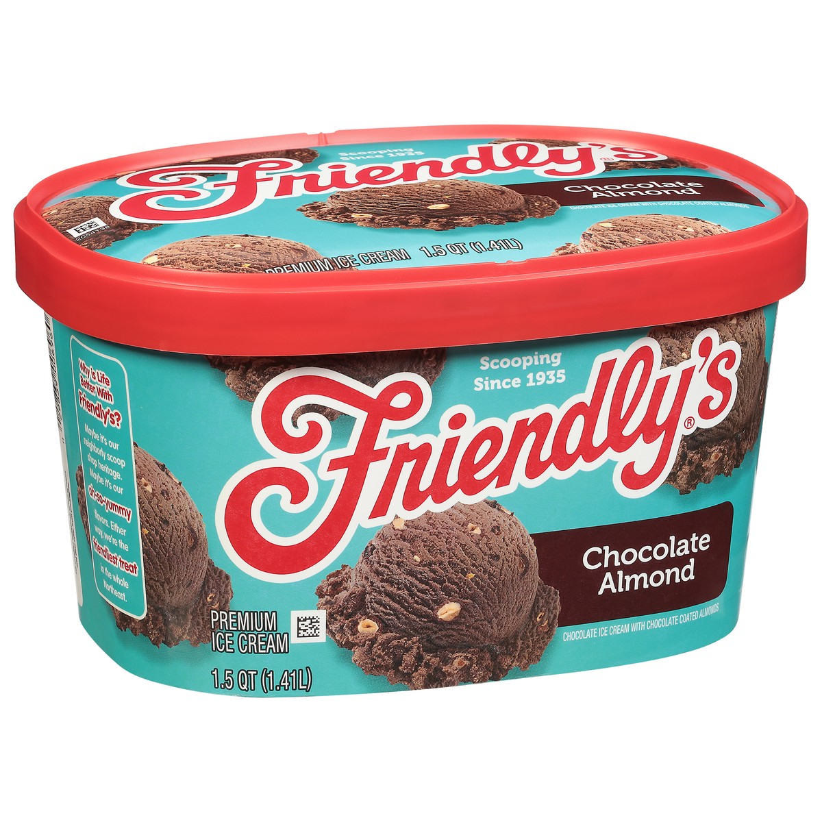 slide 2 of 9, Friendly's Chocolate Almond Chip Ice Cream, 48 oz