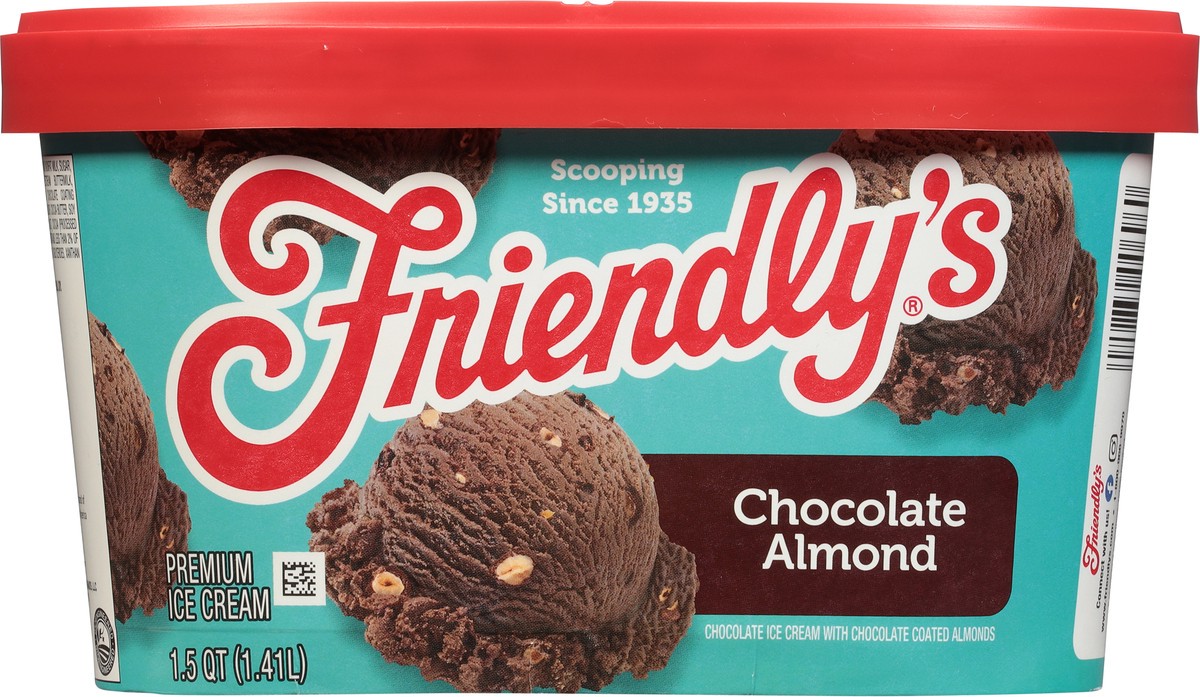 slide 5 of 9, Friendly's Chocolate Almond Chip Ice Cream, 48 oz