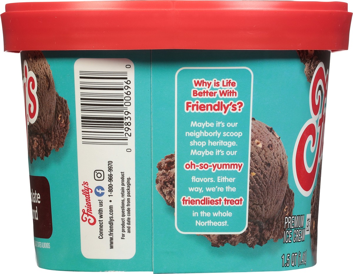 slide 7 of 9, Friendly's Chocolate Almond Chip Ice Cream, 48 oz