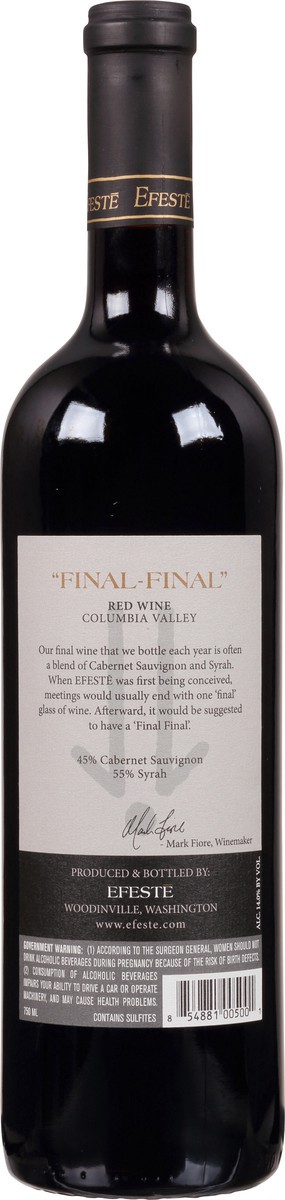 slide 9 of 10, Efeste Final-Final Red Wine 1 ea, 1 ea