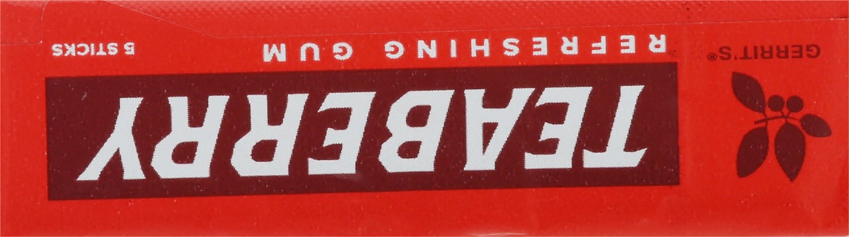 slide 4 of 9, Gerrits Gerrit's Teaberry Refreshing Gum 5 ea Box, 5 ct