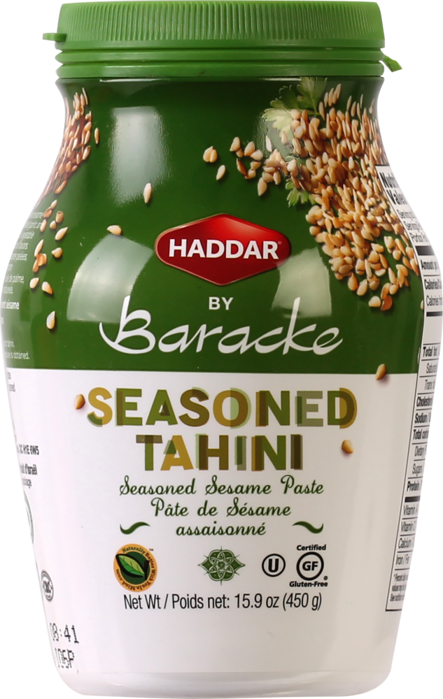 slide 1 of 1, Haddar Seasoned Tahini, 16 oz