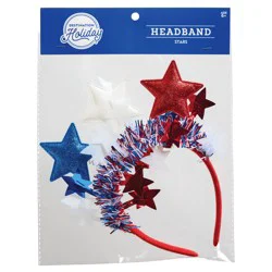 Destination Holiday Red, White & Blue Star Headband