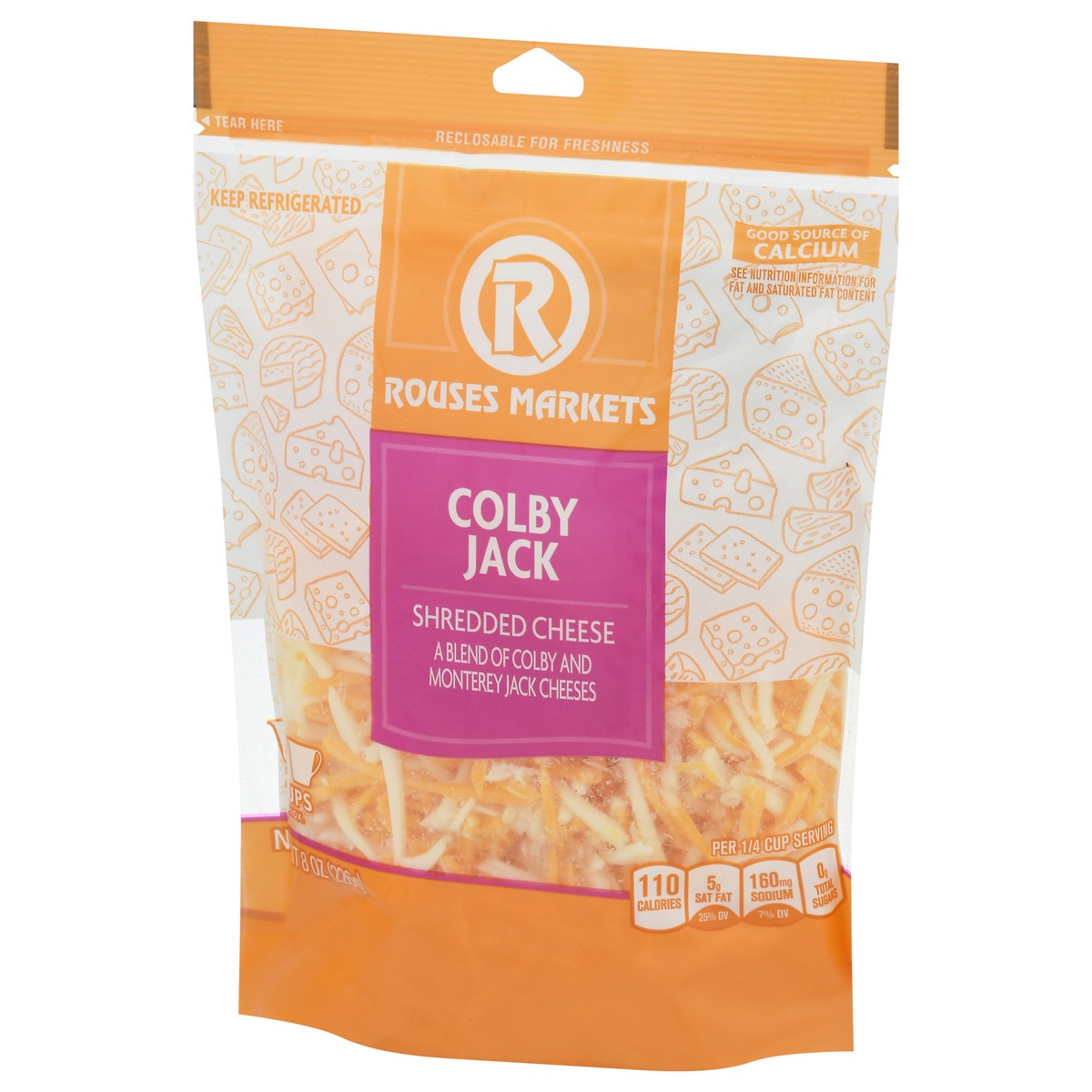 slide 3 of 9, Rouses Markets Colby Jack Shredded Cheese 8 oz, 8 oz
