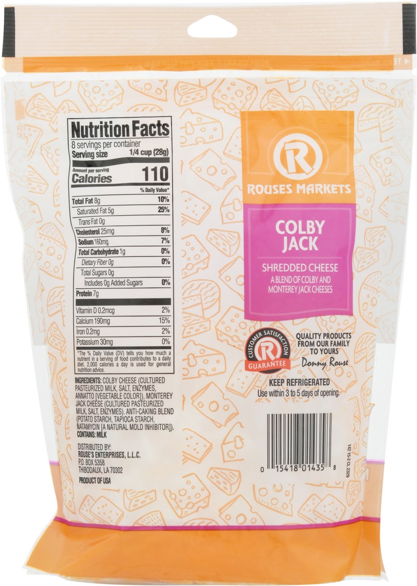 slide 9 of 9, Rouses Markets Colby Jack Shredded Cheese 8 oz, 8 oz